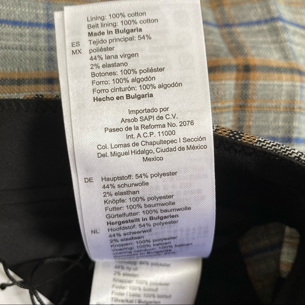 Sandro Paris Grey Plaid Printed Knit Shorts Size 8 - Picture 14 of 16